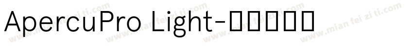 ApercuPro Light字体转换